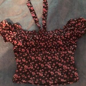 Flower crop top